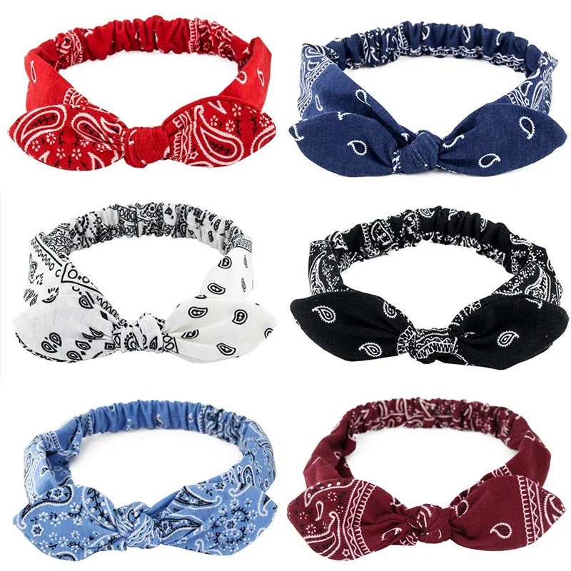 💫 Boho Soft Vintage Headbands – Cross Knot Elastic Hair Turban