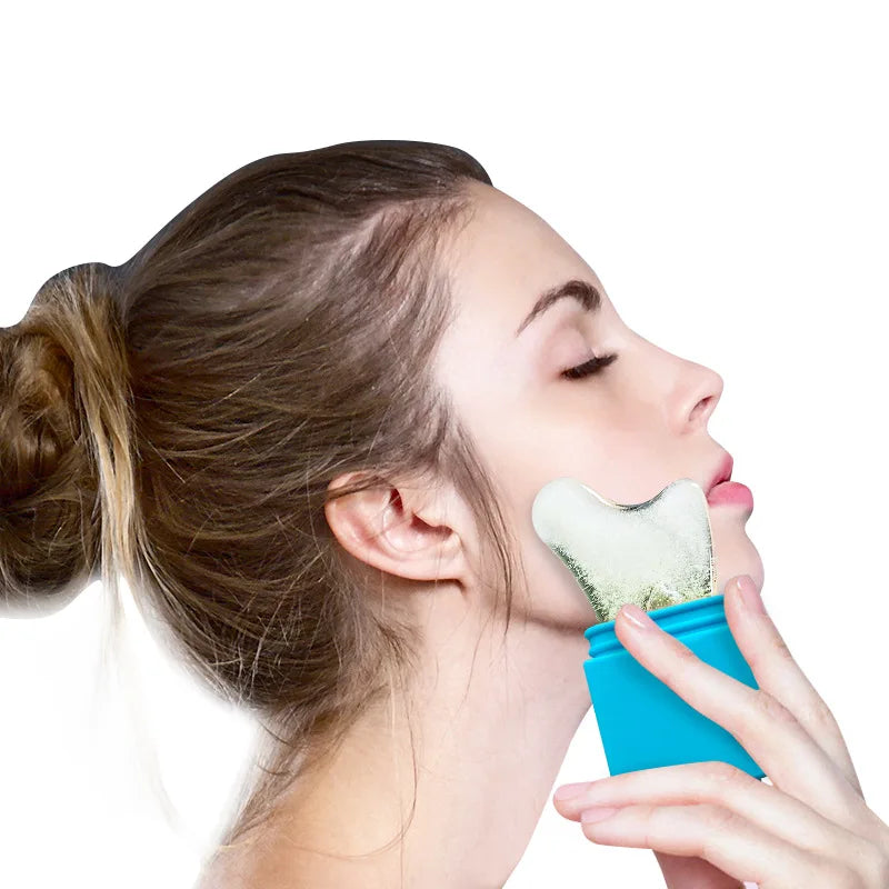 Silicone Face Ice Roller – Cooling Facial Massager to De-Puff & Soothe