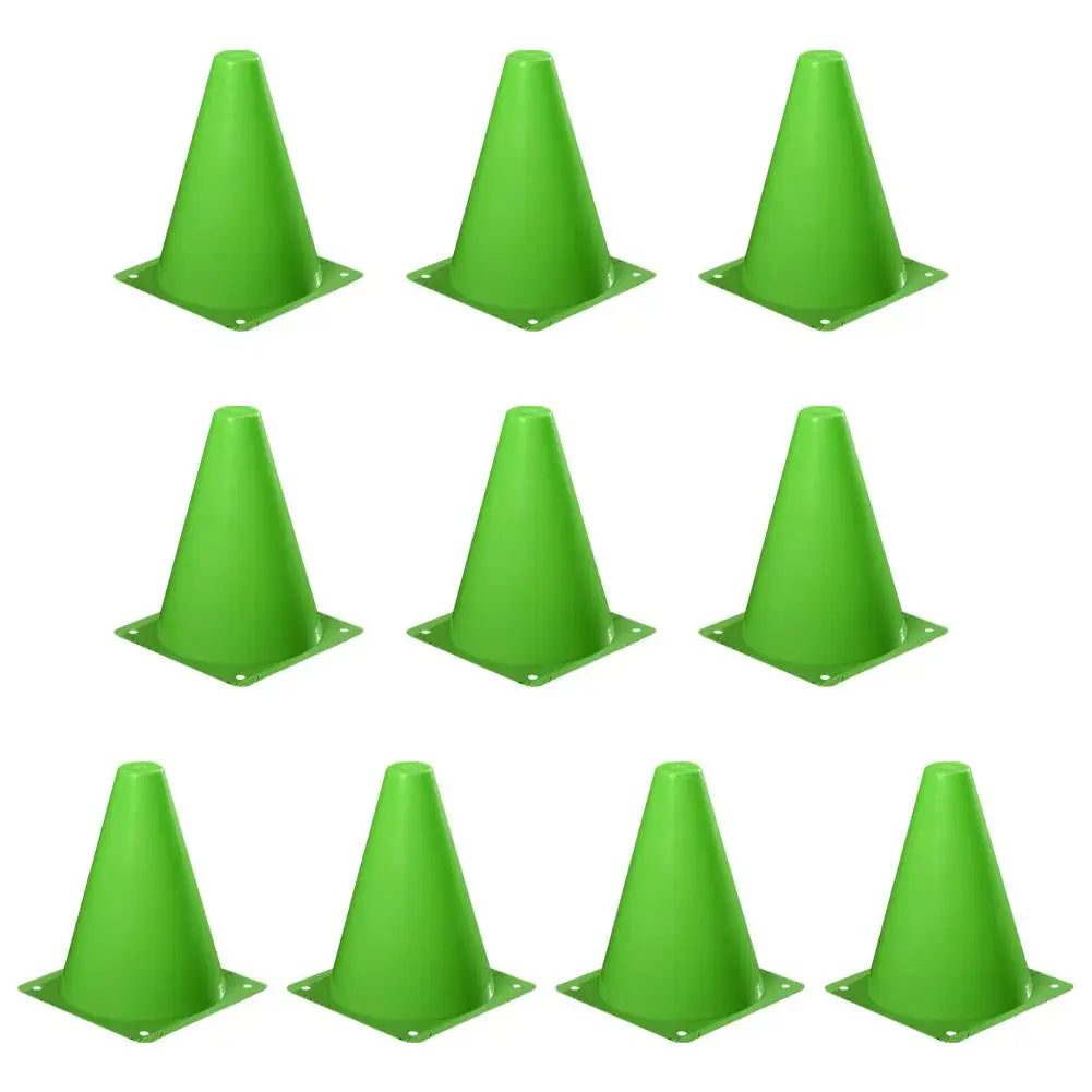10PCS Soccer Training Marker Cones – Lightweight Football Practice Drill Cups