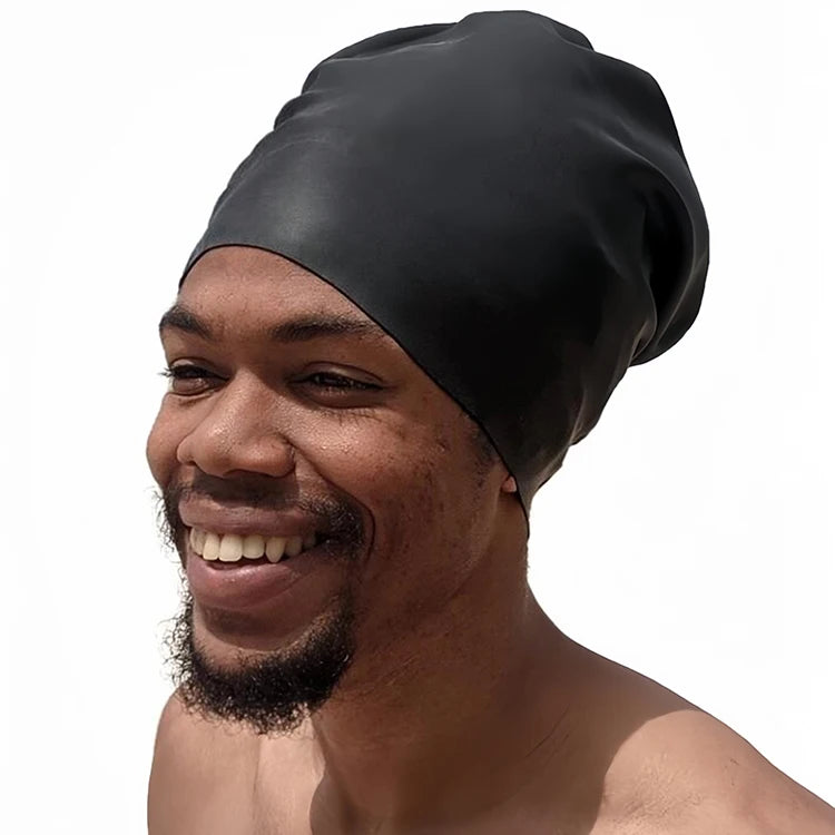 💦 Large Waterproof Silicone Swim Cap