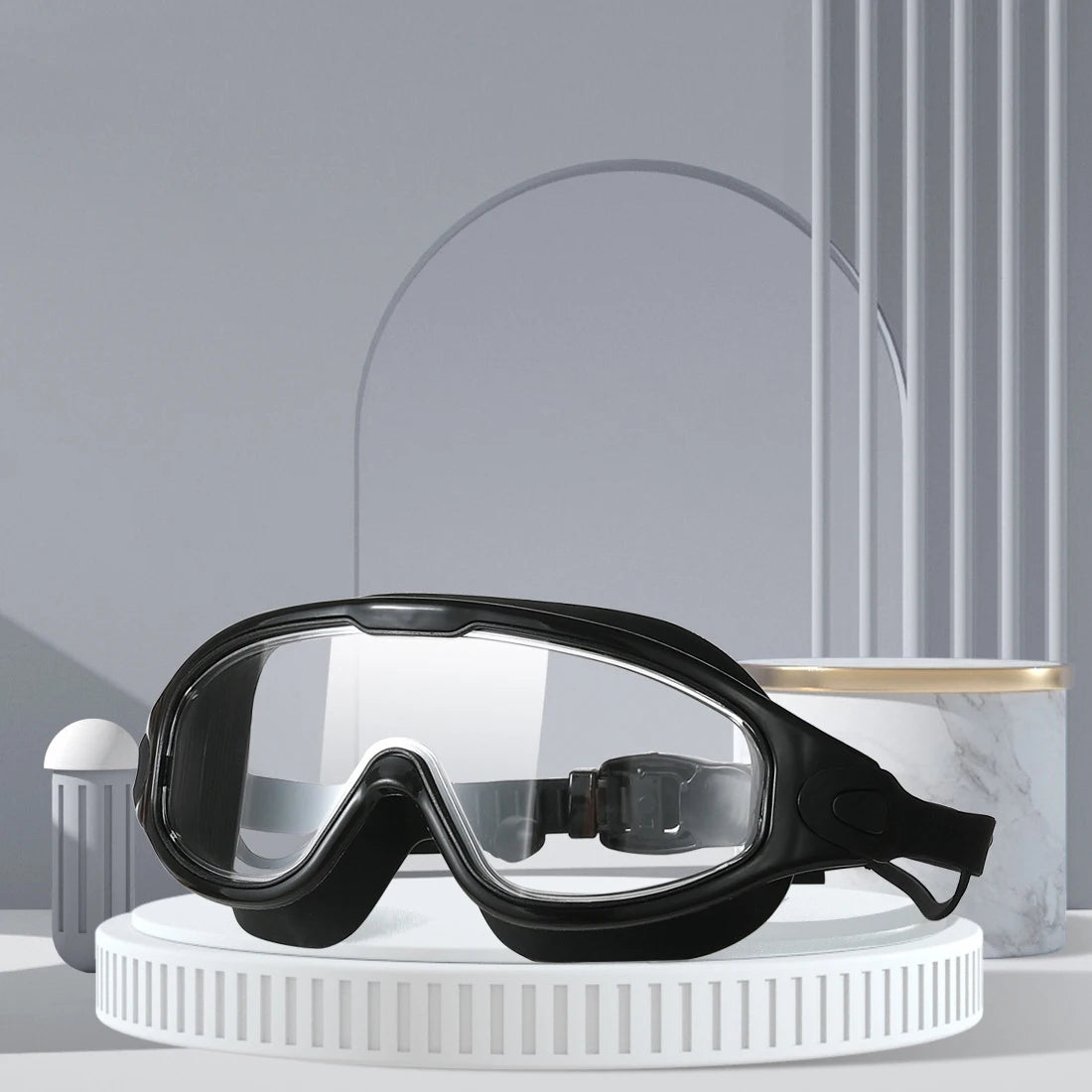 🥽 HD Anti-Fog Swimming Goggles – Large Frame