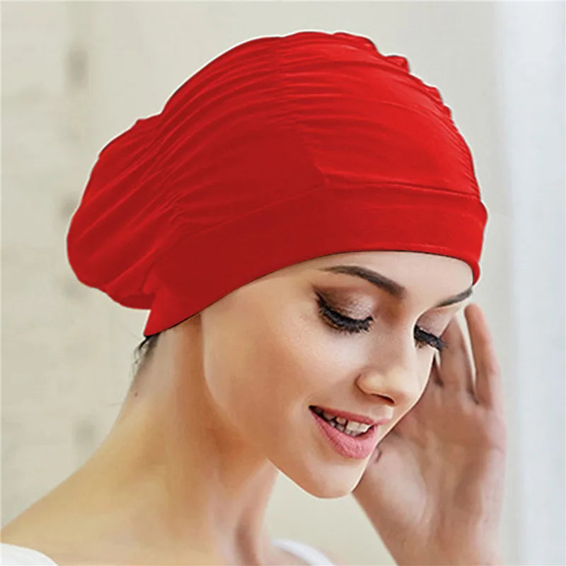🏊‍♀️ Stretch Swimming Cap for Women & Girls