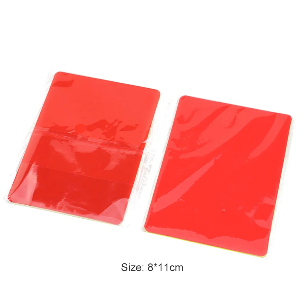 🟥🟨 2/10pcs PVC Referee Red Yellow Cards – Soccer Match Warning Tools
