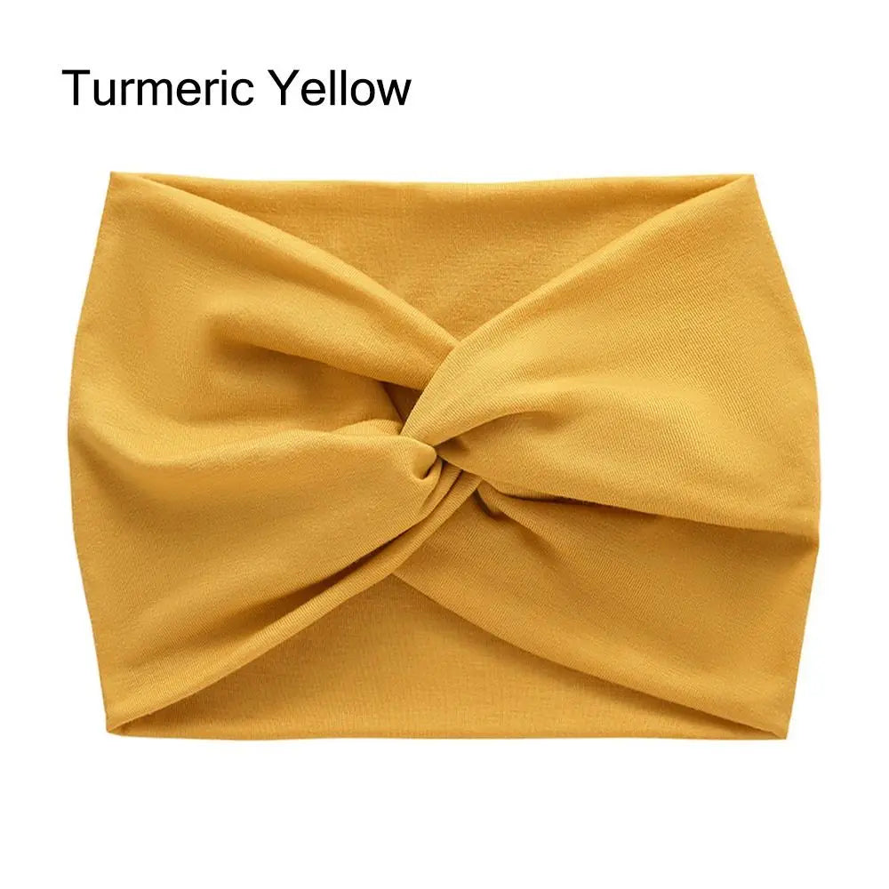 Colorful Wide Workout Headbands – Extra Large Boho Turban Wraps