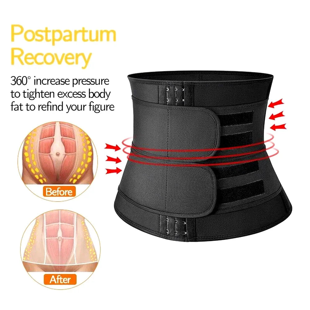 🏋️‍♀️ Waist Trainer Sauna Belt – Tummy Control Workout Girdle for Men & Women