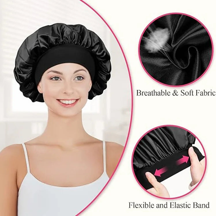 💤 Silk Satin Sleep Bonnet for Women (YM01)