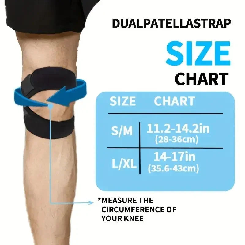 Tcare Patellar Knee Strap – Double Support Kneepad for Sports & Fitness