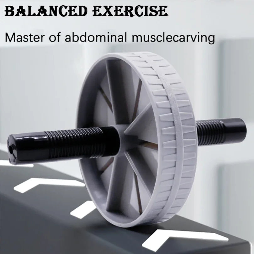 Ab Roller Wheel Heavy-Duty Non-Slip Silent Core Trainer for Home Fitness
