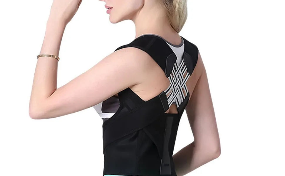 Magnetic Therapy Posture Corrector – Adjustable Shoulder & Spine Support Brace