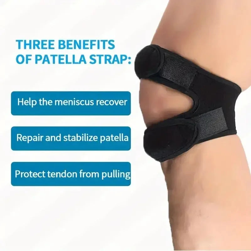 Tcare Patellar Knee Strap – Double Support Kneepad for Sports & Fitness