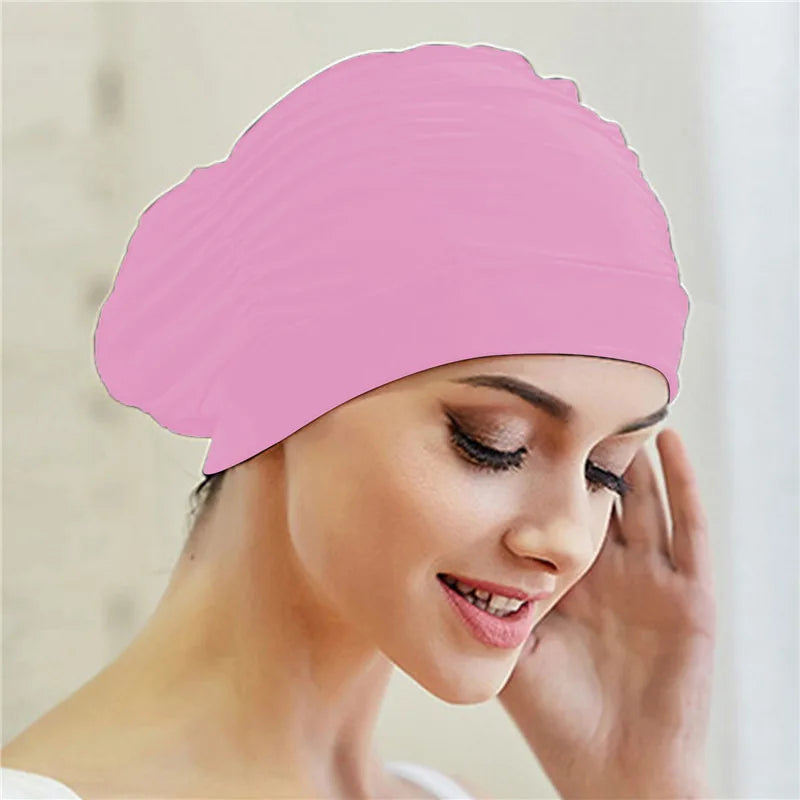 🏊‍♀️ Stretch Swimming Cap for Women & Girls