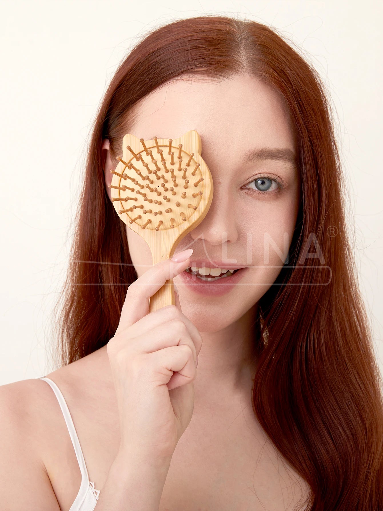 Natural Bamboo Hair Brush – Wooden Anti-Static Detangler & Scalp Massage Comb