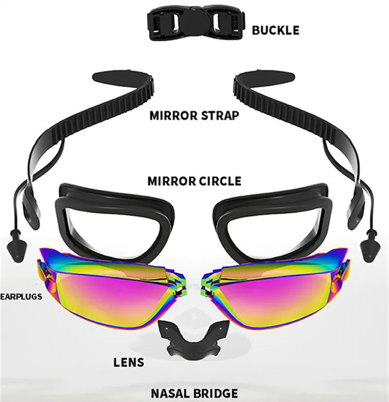 🥇 ARENA Pro Swim Goggles with Earplugs