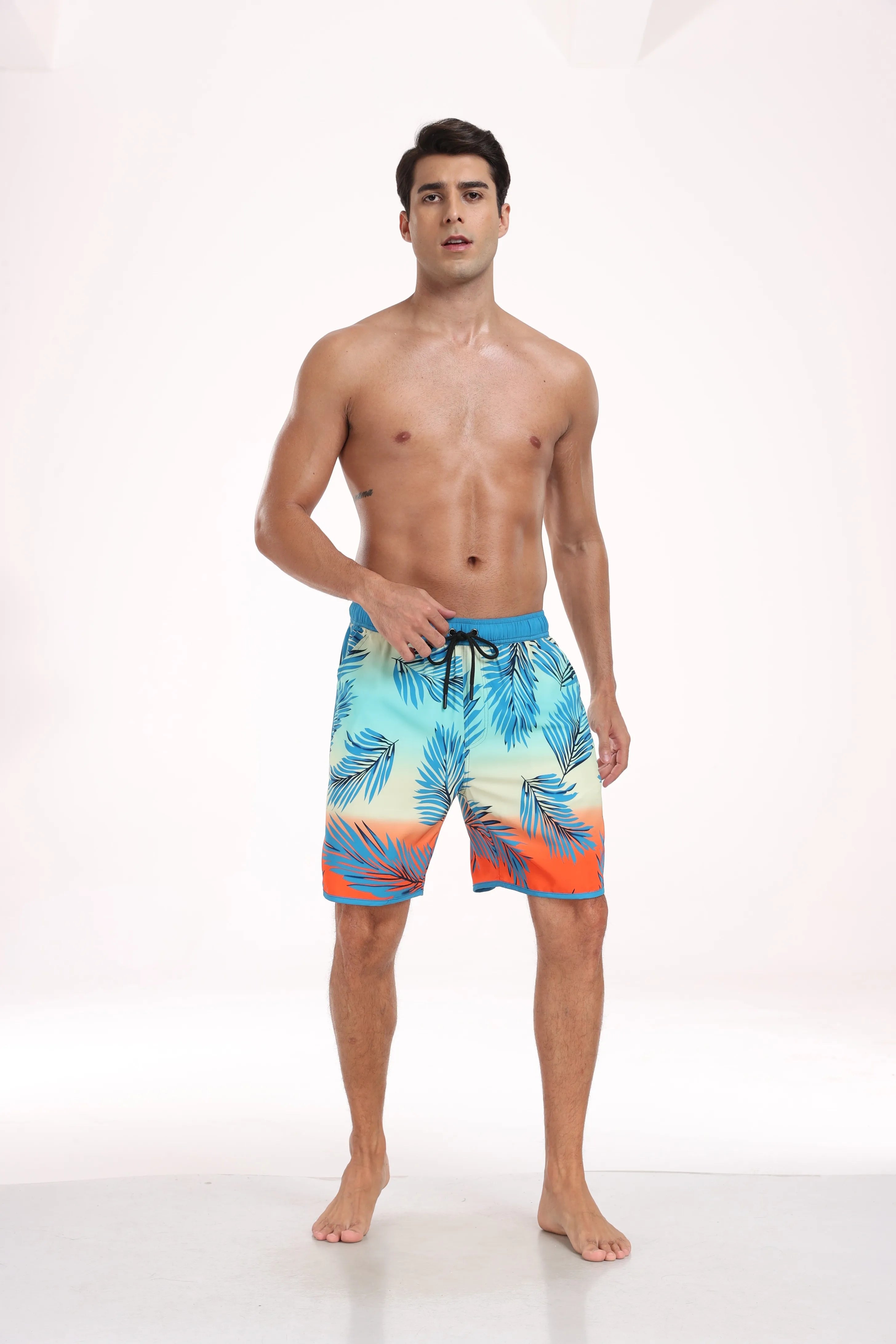 🌴 Men’s Printed Beach Shorts – Vacation Style