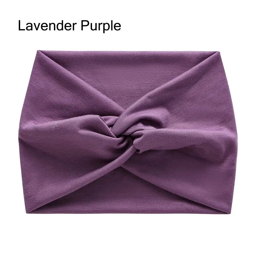 Colorful Wide Workout Headbands – Extra Large Boho Turban Wraps