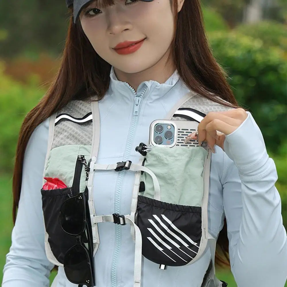 5L Reflective Hydration Running Vest – Lightweight Water Pack Marathon Cycling