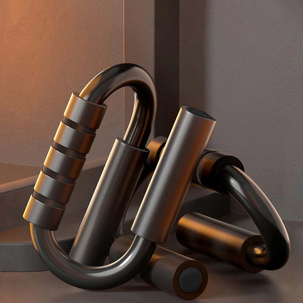 S-Shaped Push-Up Bars – Non-Slip Foam Grip Handles for Chest, Arm & Shoulder Strength Training