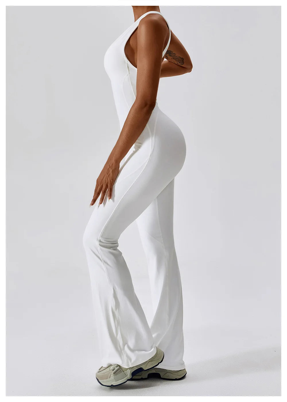 🧘 One-Piece Yoga Jumpsuit – Women’s Butt-Lifting Fitness Bodysuit