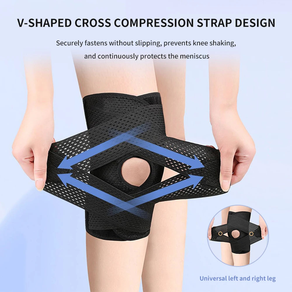 Adjustable Knee Brace w/ Side Stabilizers – Meniscus Tear & Arthritis Pain Relief