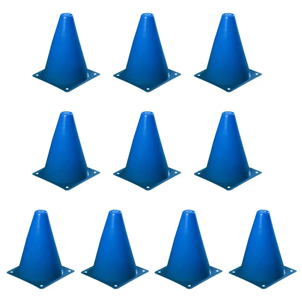 10PCS Soccer Training Marker Cones – Lightweight Football Practice Drill Cups