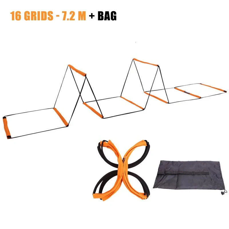 Dual-Use Agility Ladder – Football Soccer Speed & Jump Training Ladder for Sports
