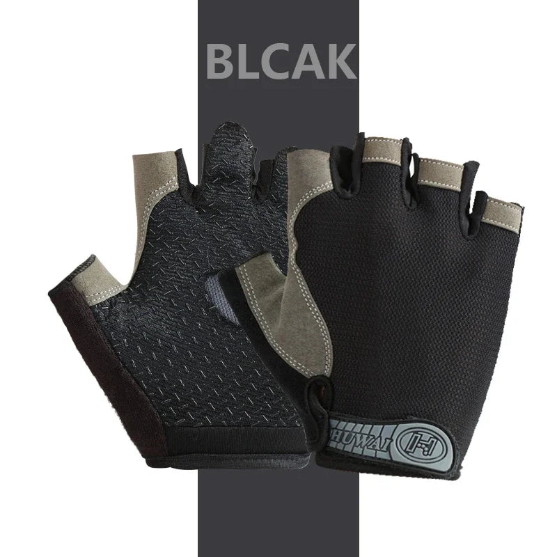 Outdoor Sport Gloves – Long Fingerless Gym & Cycling Gloves with Wrist Guard Support