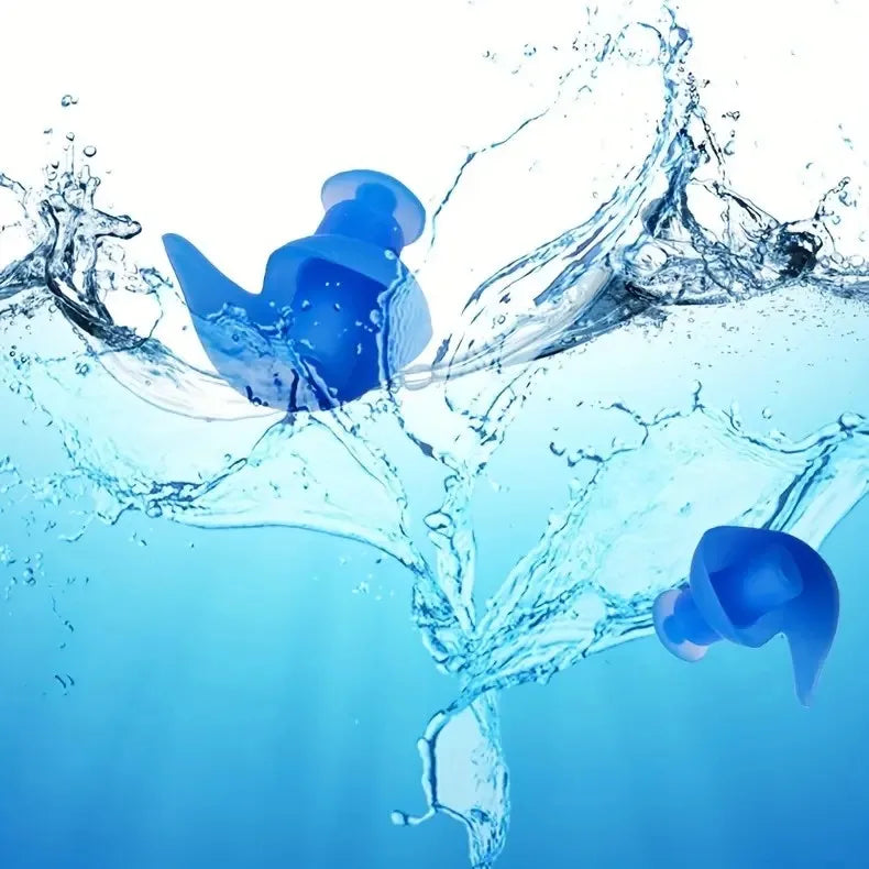 👂 5-Pair Silicone Earplugs – Waterproof for Swimming & Sleep