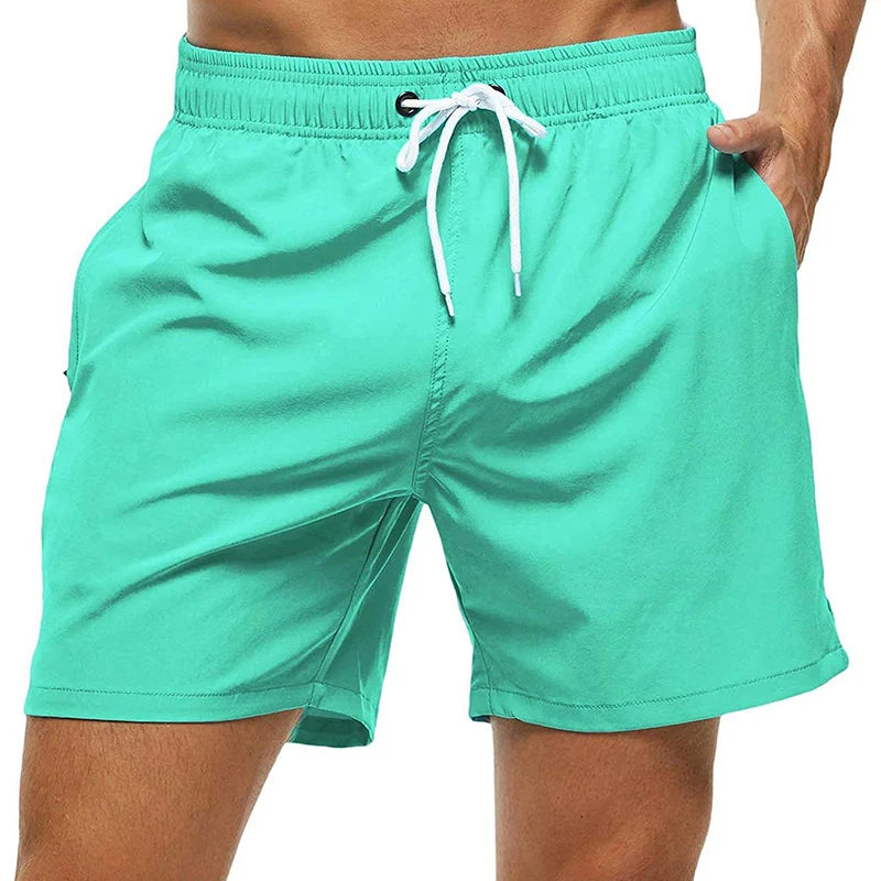 🩲 Men’s Swim Trunks with Mesh Lining – Soft & Breathable