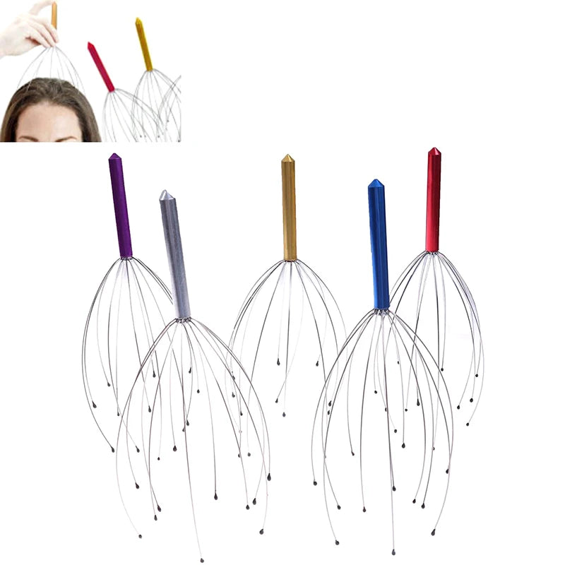 Octopus Head & Neck Massager – Manual Scalp Stress Reliever Pressure Relaxation Tool