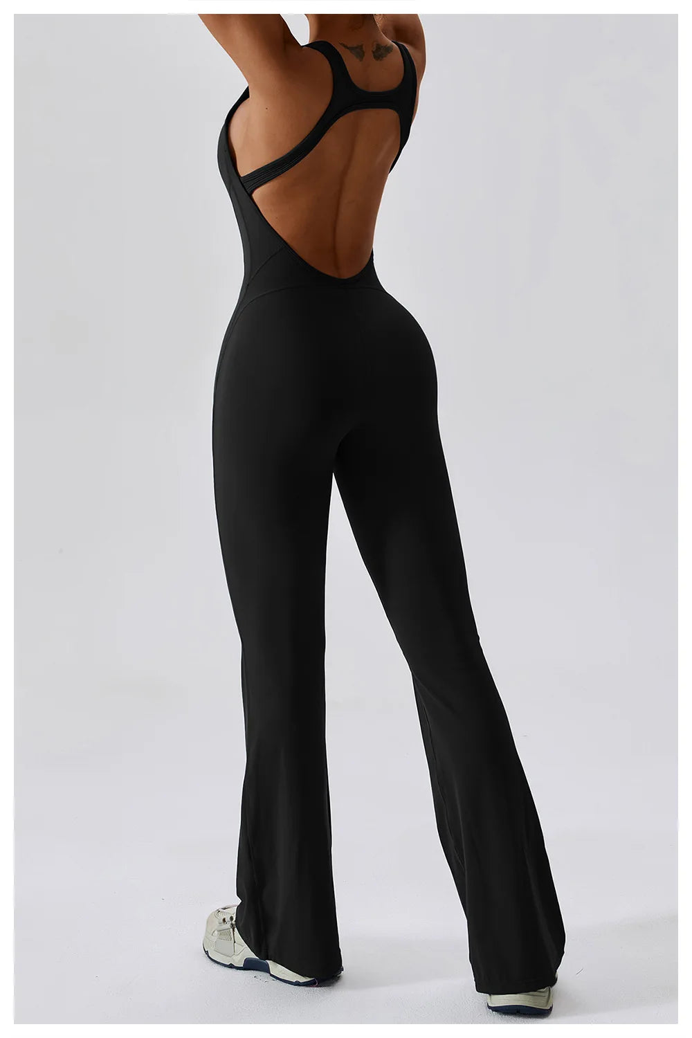 🧘 One-Piece Yoga Jumpsuit – Women’s Butt-Lifting Fitness Bodysuit