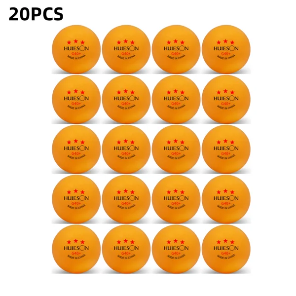 Huieson 3-Star Ping Pong Balls – ABS+ Training & Competition Table Tennis Balls, Durable Spin Control
