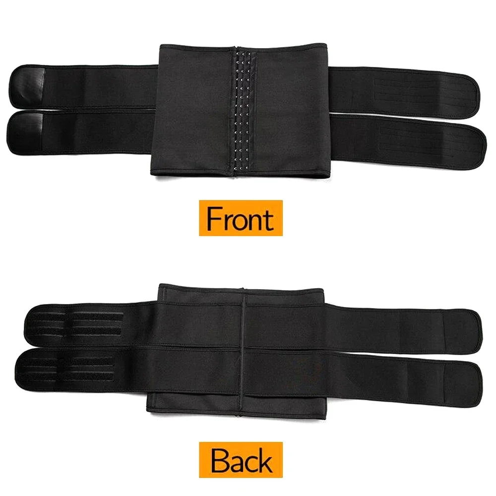 Waist Trainer Sauna Belt – Tummy Control Workout Girdle for Men & Women
