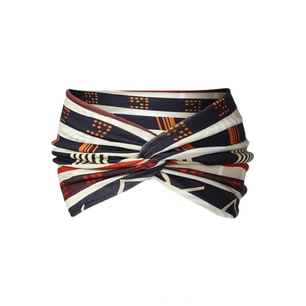 🧘‍♀️ Bohemian Yoga Headband – Wide High Strength African Style Wrap