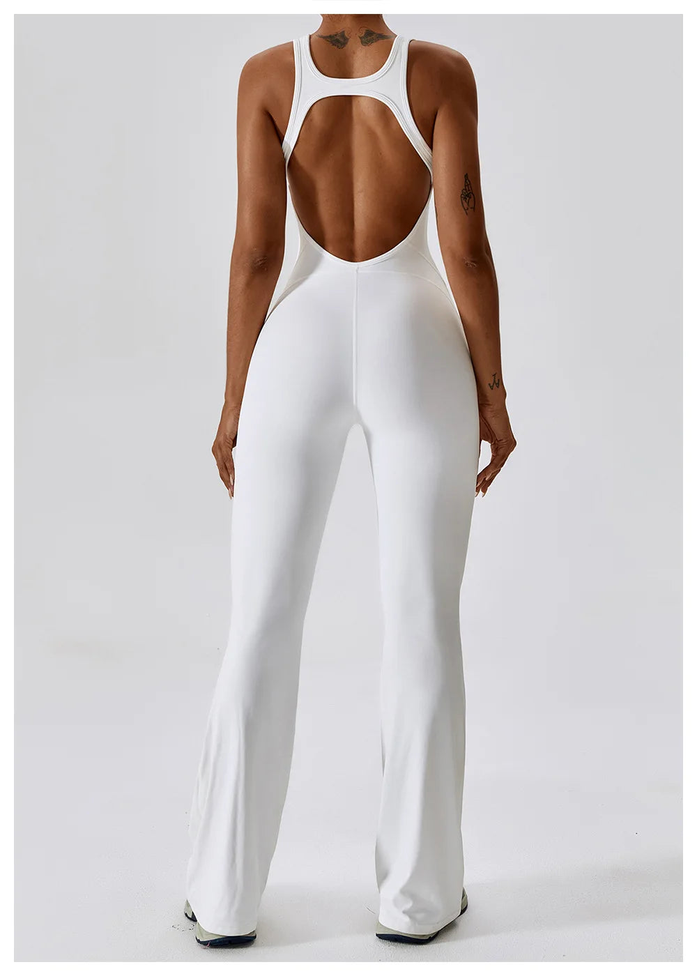 🧘 One-Piece Yoga Jumpsuit – Women’s Butt-Lifting Fitness Bodysuit