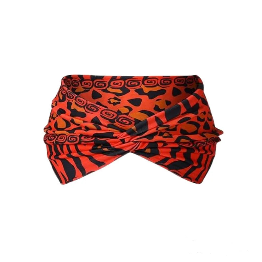 🧘‍♀️ Bohemian Yoga Headband – Wide High Strength African Style Wrap