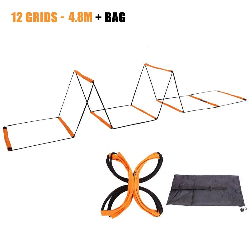 Dual-Use Agility Ladder – Football Soccer Speed & Jump Training Ladder for Sports