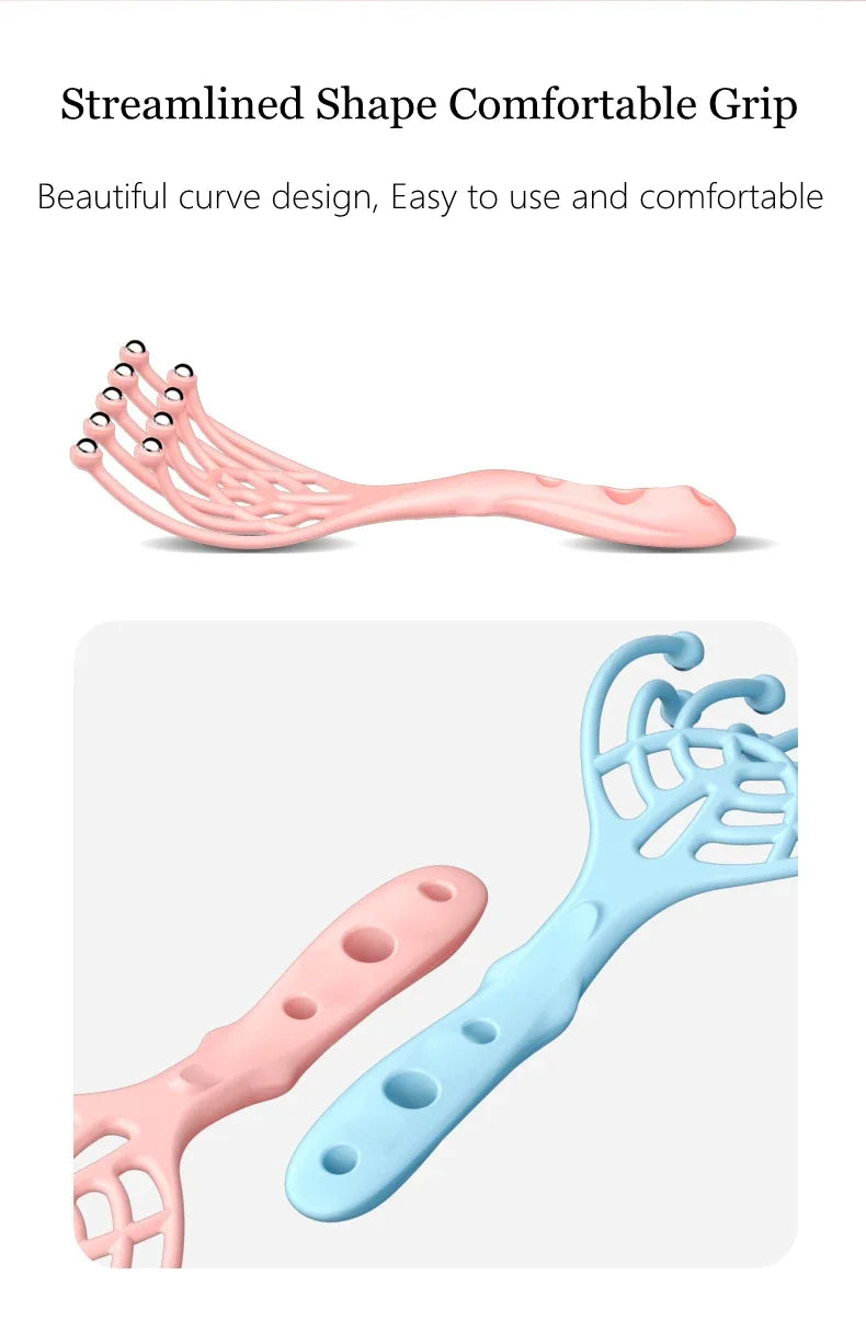 Multi-Function Scalp Massager Tool Head, Body, & Stress Relief Brush for Hair & Relaxation