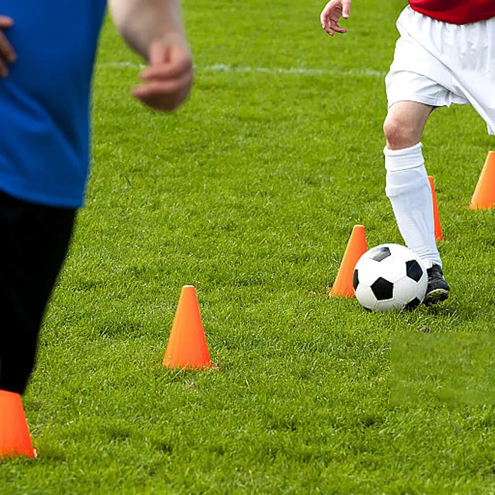 10PCS Soccer Training Marker Cones – Lightweight Football Practice Drill Cups