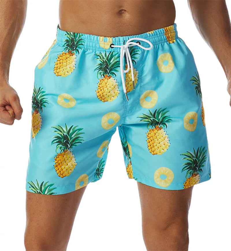 🌴 3D Pineapple Beach Shorts