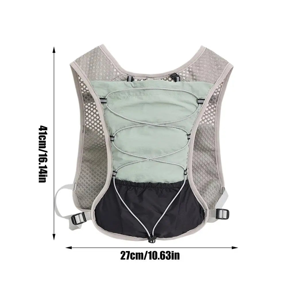 5L Reflective Hydration Running Vest – Lightweight Water Pack Marathon Cycling