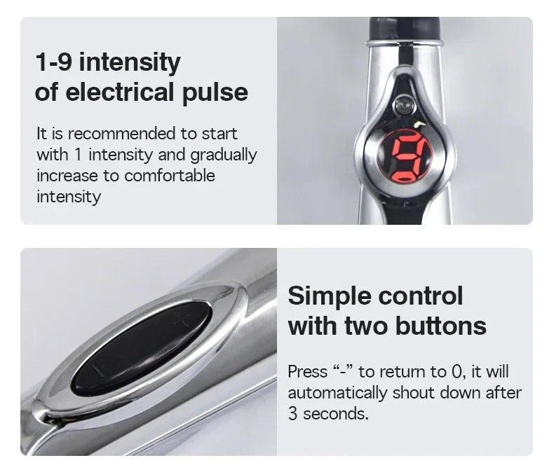 ⚡ Electric Acupuncture Massage Pen – Meridian Energy Laser Pen for Body Pain Relief