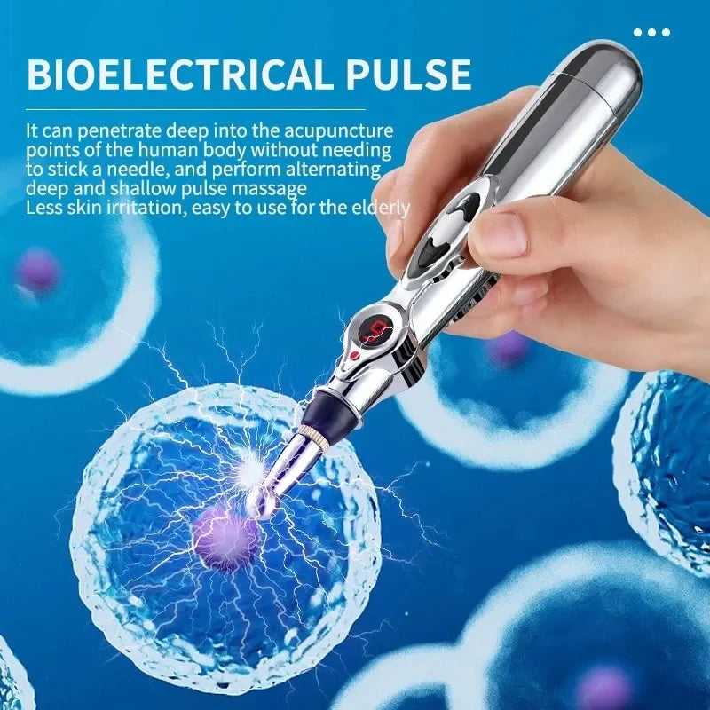 ⚡ Electric Acupuncture Massage Pen – Meridian Energy Laser Pen for Body Pain Relief