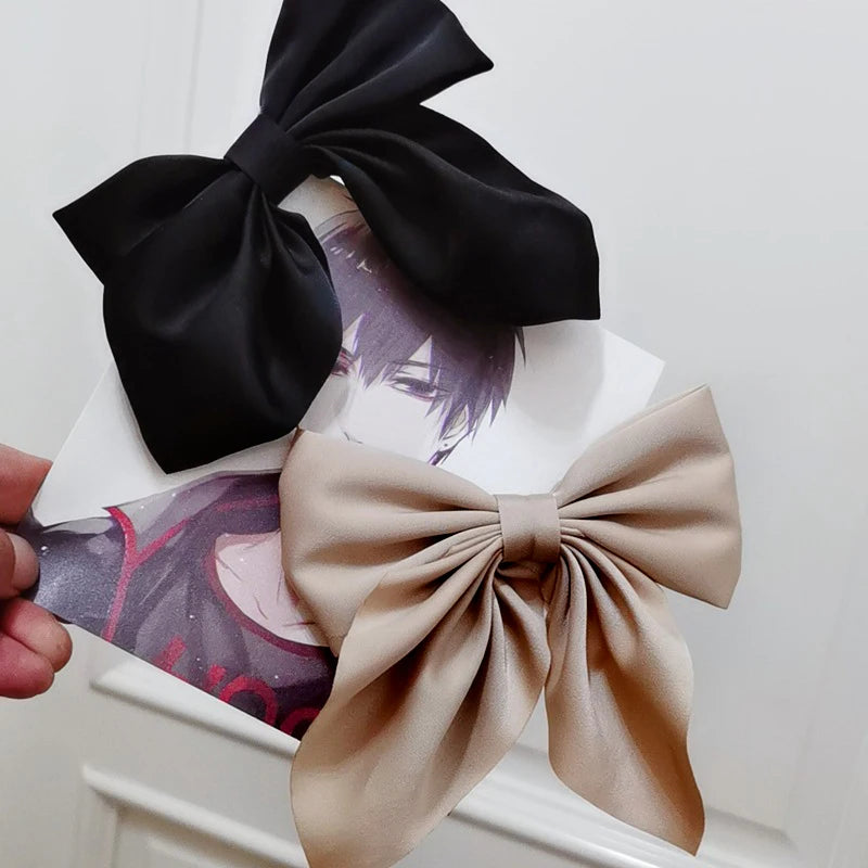 Satin Bow Hair Clips – Cute Butterfly Style Hairpins for Girls & Women, Elegant Hair Accessories