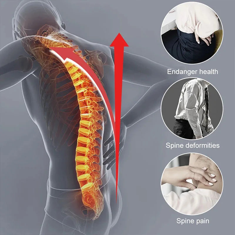 📏 Adjustable Back Brace – Posture Corrector for Women & Men with Spine Straightener