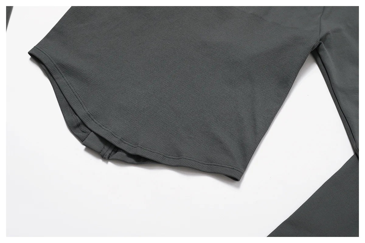 🔥 Women’s Zipper Crop Jacket – Long Sleeve Yoga Sports Top