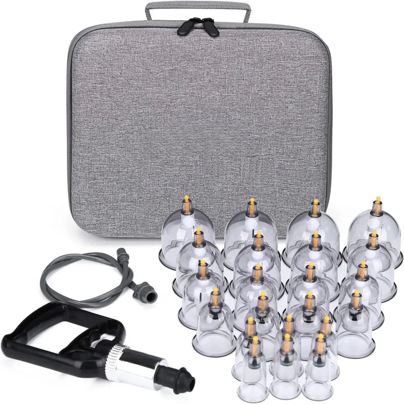Vacuum Cupping Therapy Set – Chinese Suction Massage Jars for Slimming