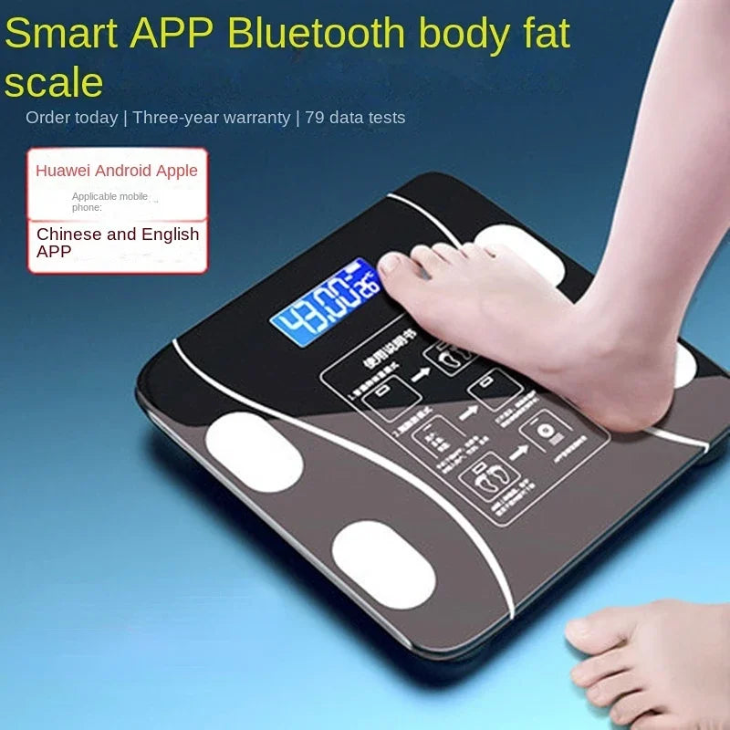 Smart Body Fat Scale Bluetooth – Digital Weight, BMI & Health Tracker App