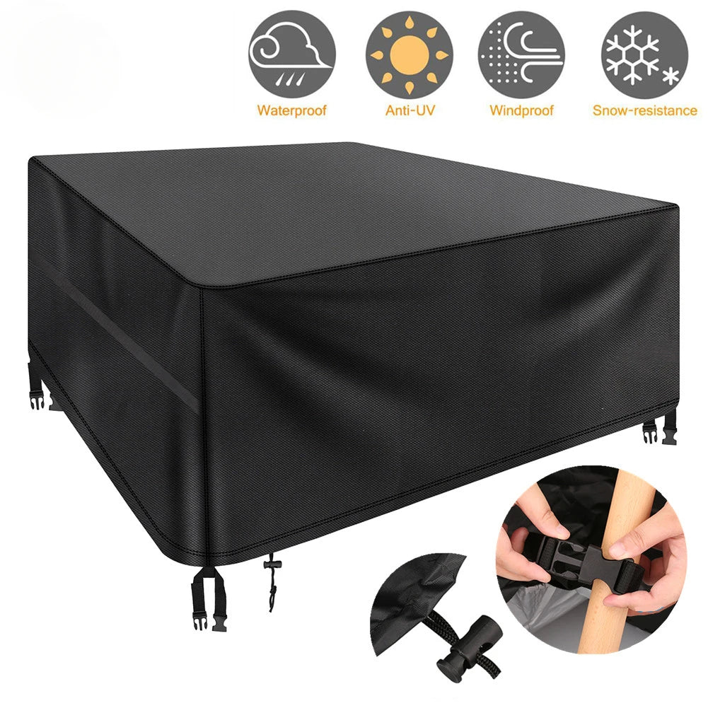 🌦️ Waterproof Garden Furniture Cover – Heavy Duty Windproof 600D Oxford