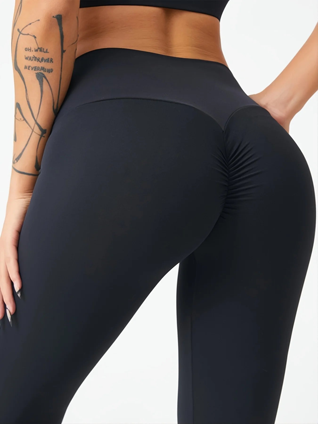 Women’s High Waist Yoga Pants – Peach Hip Lift Leggings Tummy Control Fitness