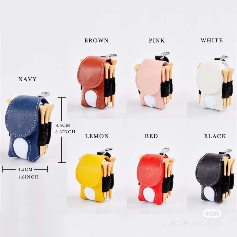 Mini Golf Ball Pouch – Waist Clip Bag Keychain Holder